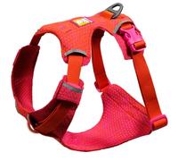Ruffwear Front Range Flex Harnais pour chien - Réglable et doux - Léger - 2 points d'attache pour laisse, tricot technique et bordure réfléchissante, rose violet, taille M