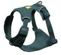 Ruffwear Front Range Flex Harnais pour chien - Réglable et doux - Léger - 2 points d'attache pour laisse, tricot technique et bordure réfléchissante, bleu sarcelle foncé, taille S