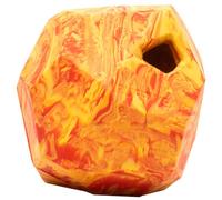 RUFFWEAR Jouet pour Chien, Caoutchouc résistant aux morsures, Distributeur de friandises, Taille Unique, Gnawt-a-Rock, Salamander Orange
