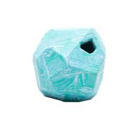 Ruffwear Gnawt-a-Rock Dog Toy, Durable and Chew Resistant, Natural Latex Rubber, Throw Toy with Erratic Bounce and Interactive Treat-Dispensing for Boredom, M/L Dogs, Glacial Blue, One Size