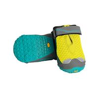 RUFFWEAR Grip Trex Lot de 2 Bottes pour Chien - Chaussures de Trail - Chaussures de Marche - Confortables - Antidérapantes - pour Escalade et Jeux Aquatiques - Vert Lichen - 7 cm