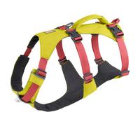 RUFFWEAR Harnais pour Chien avec poignée, Flagline, Confortable et léger, Multi-Usage, réglable, 3 Points d'attache, Sangle renforcée et Anneau en V en métal Solide, Lichen Green (X Small, 43-56cm)