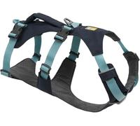 RUFFWEAR Harnais pour Chien avec poignée, Flagline, Confortable et léger, Multi-Usage, réglable, 3 Points d'attache, Sangle renforcée et Anneau en V en métal Solide, Basalt Grey XX-Small