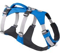 RUFFWEAR Harnais pour Chien avec poignée, Flagline, Confortable et léger, Multi-Usage, réglable, 3 Points d'attache, Sangle renforcée et Anneau en V en métal Solide, Blue Dusk (XX Small, 33-43cm)
