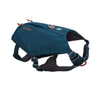 RUFFWEAR Harnais pour Chien de Tous Les Jours avec Poches, Switchbak Harness, Confort Tout au Long de la journée avec Poches intégrées pour Les randonnées de Courte journée, Blue Moon