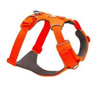 RUFFWEAR Harnais pour Chien Front Range, réglable, Confortable et rembourré, 2 Attaches pour la Laisse, Fixation renforcée et Anneau en V en métal Solide, Blaze Orange, S