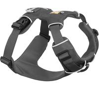 RUFFWEAR Harnais pour Chien Front Range, réglable, Confortable et rembourré, 2 Attaches pour la Laisse, Fixation renforcée et Anneau en V en métal Solide, Twilight Grey, Small