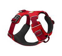 RUFFWEAR Harnais pour Chien Front Range, réglable, Confortable et rembourré, 2 Attaches pour la Laisse, Fixation renforcée et Anneau en V en métal Solide, Red Sumac, X-Small