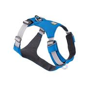 RUFFWEAR Harnais pour Chien Hi & Light, Équipement de Marche et d'aventure Ultra léger et à Profil Bas, entièrement réglable, Anneau V-Ring en Aluminium pour la Laisse, Blue Dusk, S, 56-69cm