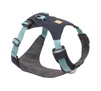 RUFFWEAR Harnais pour Chien Hi & Light, Équipement de Marche et d'aventure Ultra léger et à Profil Bas, entièrement réglable, Anneau V-Ring en Aluminium pour la Laisse, Basalt Grey XXX-Small