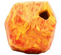 RUFFWEAR Jouet pour Chien, Caoutchouc résistant aux morsures, Distributeur de friandises, Taille Unique, Gnawt-a-Rock, Salamander Orange