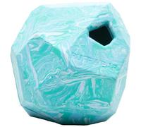 Ruffwear Gnawt-a-Rock Dog Toy, Durable and Chew Resistant, Natural Latex Rubber, Throw Toy with Erratic Bounce and Interactive Treat-Dispensing for Boredom, M/L Dogs, Glacial Blue, One Size