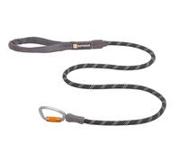 RUFFWEAR Knot-a-Leash - Laisse Réfléchissante pour Chien en Corde avec Mousqueton de Verrouillage, 1,5 m de Long, 11 mm d'Épaisseur, Noir Obsidienne