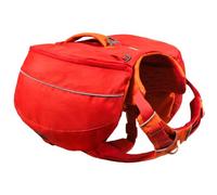 RUFFWEAR Palisades - Sac modulaire pour chien et sac de voyage, sac à dos léger pour randonnée et promenade avec harnais intégré, taille XS, groseille rouge