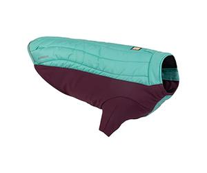 RUFFWEAR Powder Hound Veste isolée pour Chien, étanche, pour Temps Froid avec Doublure en Polaire, Manteau d'hiver de qualité supérieure pour Chiens, Aurora Teal, Taille S