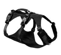 Ruffwear Ridgeline - Harnais réfléchissant robuste pour chien et animal de compagnie, imperméable avec poignée, 3 points d'attache pour laisse, noir obsidienne, taille M