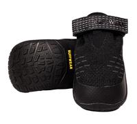 RUFFWEAR Ridgeline - Lot de 2 chaussures pour chien, bottes de marche robustes pour animaux de compagnie, sur surfaces chaudes ou froides, équipement de course, d'escalade et de randonnée, noir