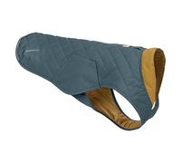 RUFFWEAR Stumptown Quilted Dog Jacket, Extra Small Dog Coat with Harness Portal, Stylish Premium Quality Dog Vest for Pet Dog Walking, Cosy & Abrasion Resistant Dog Coat, XS, Orion Blue