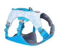 RUFFWEAR Harnais et poignée pour Chien Swamp Cooler, pour Garder Les Animaux au Frais par Temps Chaud, entièrement réglable, 2 portails de Plomb, Biolumin Blue (X-Small, 43-56 cm)