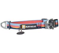 RUFFWEAR - Top Rope Dog Collar, Reflective Collar with Metal Buckle for Everyday Use, Sunset, 11"-14"