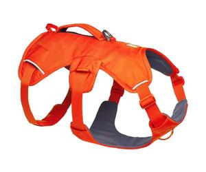 Ruffwear Web Master Harnais pour Chien avec poignée et Boucle améliorée, réglable et léger pour Les promenades et randonnées, Anti-Fuite, sans Traction, Respirant et Confortable, Blaze Orange, L/XL