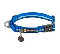 RUFFWEAR Web Reaction Collier pour Chien de très Grande Taille, Collier Martingale réglable avec Anneau en V en Aluminium et libération latérale Blue Pool 17"-20"