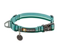 RUFFWEAR Web Reaction Collier pour Chien de très Grande Taille, Collier Martingale réglable avec Anneau en V en Aluminium et libération latérale River Rock Green 17"-20"