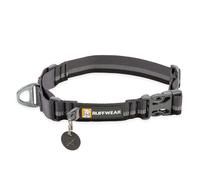 RUFFWEAR Web Reaction Collier pour Chien de très Grande Taille, Collier Martingale réglable avec Anneau en V en Aluminium et libération latérale Basalt Gray 17"-20"