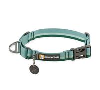 RUFFWEAR Web Reaction Collier pour Chien de très Grande Taille, Collier Martingale réglable avec Anneau en V en Aluminium et libération latérale River Rock Green 23"-26"