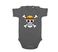 Ruffy Luffy One bébé Piece de crâne Pirate d'or Roger Body de bébé Body Star, Farbe2:Grau;Größe2:68