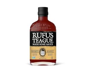 Rufus Teague Sauce BBQ Whiskey Maple 432g - Sauce barbecue sucrée-fumée au sirop d’érable & whiskey - Pour ribs, burgers & BBQ - Cadeau homme gourmet