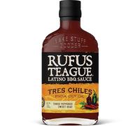 Rufus Teague Sauce Tres Chiles 396g - Sauce BBQ fumée aux 3 piments - Pour burgers, ribs & tacos - Idée cadeau BBQ Tex-Mex, homme & grillade