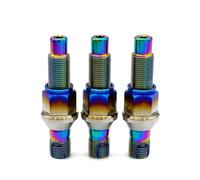 Rufutle Boulon De Roue pour Nissan, pour Subaru, pour Suzuki, Écrous de Goujons de Jante en Titane M12/M14x1,25/1,5x75/78 mm et M12/14x1,25/1,5x27 mm