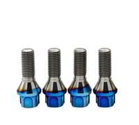 Rufutle Boulon De Roue pour Toyota Supra, pour Rolls Royce, Boulon de Roue en Titane à tête concave et siège Conique M14x1,25