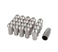 Rufutle Écrous De Roue pour Mazda CX-3 MX-5 Roadster, pour Lincoln Aviator MKC MKZ, pour Suzuki S-Cross Swift SX4, 20 pièces écrous de Roue + 1 clé M12x1,5 Hex 19 mm 7075-T6
