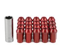 Rufutle Écrous De Roue pour Mitsubishi Lancer Cargo L200 Outlander, pour Acura CDX/ILX/MDX/TLX Integra, 20 pièces écrous de Roue hexagonaux M12x1,5/M12x1,25 de 19 mm en Aluminium 7075-T6