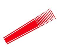 Rufutle Stickers Voiture pour Fiat 500 Abarth, Autocollants pour Capot de Voiture, Bandes décoratives en Vinyle