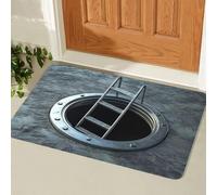 Rug That Looks Like a Hole, 3D Rugs Optical Illusion, Realistic Bottomless Pit Design, Non-Slip Playroom Floor Mat to Trick Pets (I,80 * 120cm)