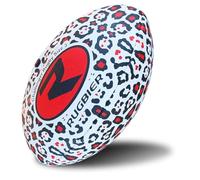 RUGBIER - Ballon de Rugby pour Enfants T3 - Ballon pour École - Initiation et Entraînement - Design Exclusif - Modèle Panther Red