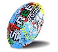 RUGBIER - Ballon d'entraînement de Rugby - Taille 5 Training - Haut de Gamme - Entraînement et Jeu - Catégories Masculines et Équipes Senior - Street Graffiti