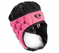 Rugbier - Casque de Rugby Professionnel AIR-Pro - Adultes et Adolescents Unisexe - Réglable - Protection de Tête Rembourrée - Modèle Rose/Noir (M)