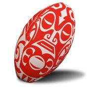RUGBIER - Mini Ballon de Rugby pour Enfants T1 - Initiation et Entraînement - Ballon Cadeau Rugby - Modèle Maori Face
