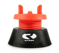 RUGBIER | Tee rugby professionnel réglable - Tee de frappe hauteur ajustable, tirs au but, transformations - Support de ballon rugby haute stabilité - Accessoire entraînement, compétition - Rouge/Noir