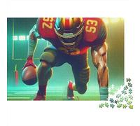 Rugby 1000 Pièces Puzzle pour Adultes Jeu Stimulant Divertissement Apaisant Cultiver l'esprit D'équipe pour Adultes Et Enfants De 14 Ans Et Plus 1000pcs (75x50cm)