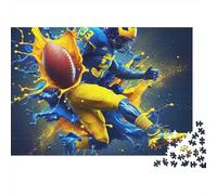 Rugby 1000 Pièces Puzzle pour Adultes Jeu Stimulant Divertissement Apaisant Entraîner La Mémoire du Cerveau pour Hommes, Femmes, Seniors 500pcs (52x38cm)