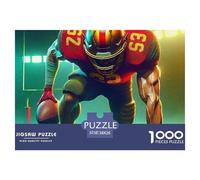 Rugby 1000 Pièces Puzzle pour Adultes Jeux De Défi Familial Divertissement Apaisant Cultiver l'esprit D'équipe pour Hommes, Femmes, Seniors 38x26cm/1000pcs