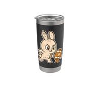 Rugby Bunny Kick Prep Dessin animé Gobelet isotherme en acier inoxydable double paroi