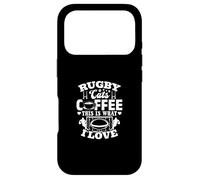 Rugby Cats Coffee This is What I Love - Propriétaire de Chat Coque pour iPhone 17 Pro
