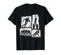 Rugby Collage Joueurs Esprit d'Équipe T-Shirt Graphique avec Valeur