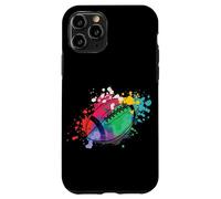 Rugby coloré Joueur de Rugby entraîneur Sport Football Coque pour iPhone 11 Pro